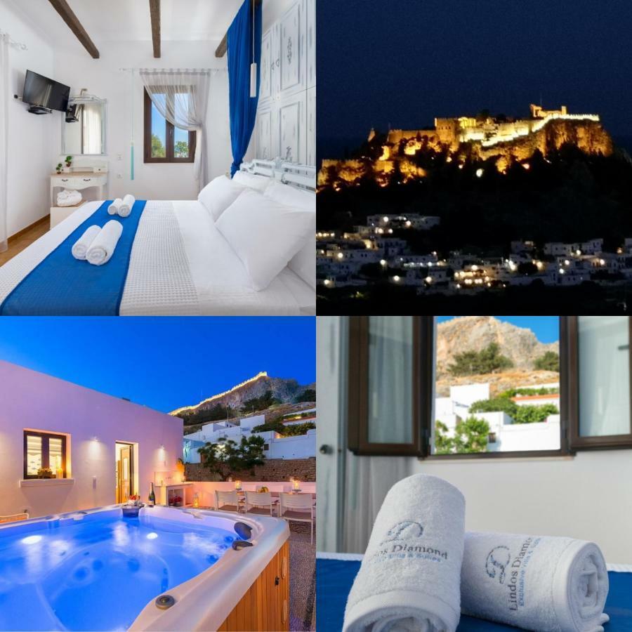 Lindos Diamond Exclusive Villa Buitenkant foto